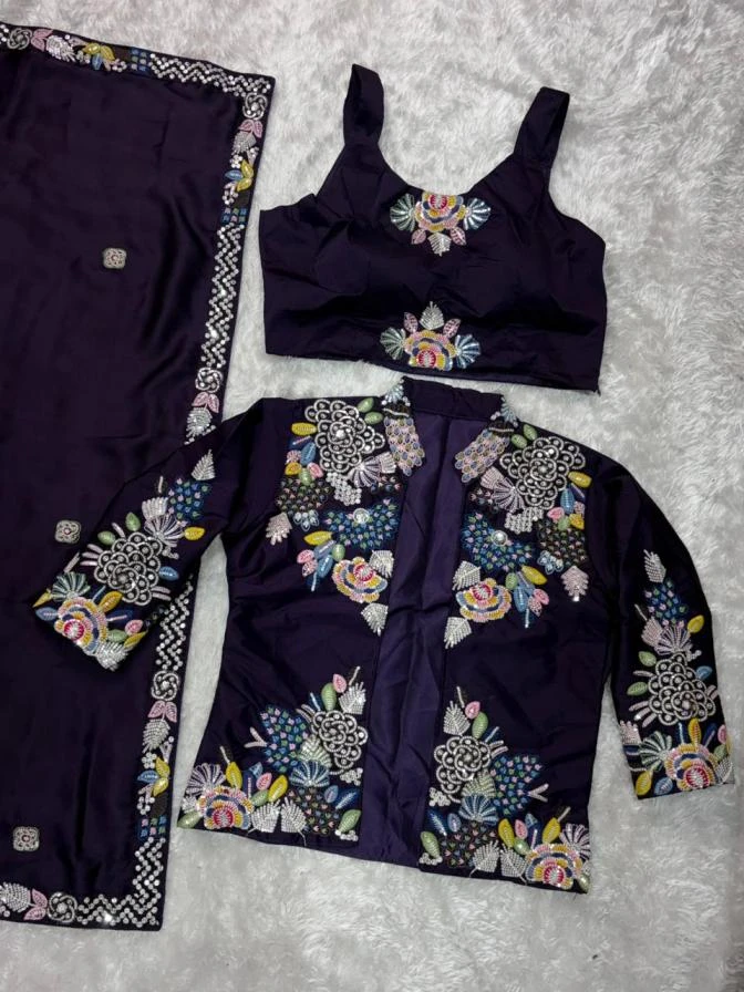 JESSICA Sarees wholesale BSY SATIN - Ethnicaa thumbnail 4