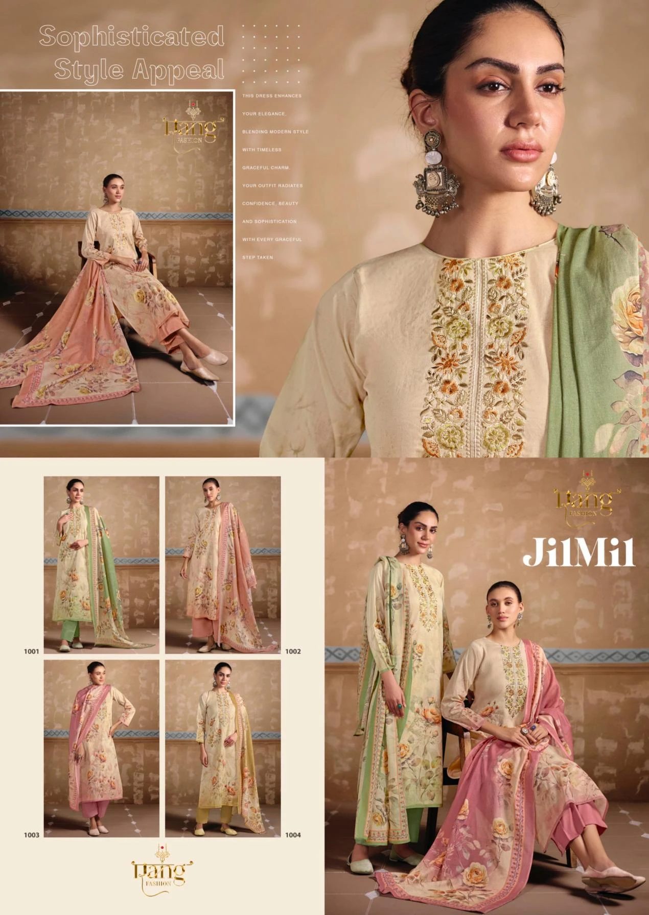 JILMIL Salwar Suits wholesale MUL CHANDERI - Ethnicaa thumbnail 2
