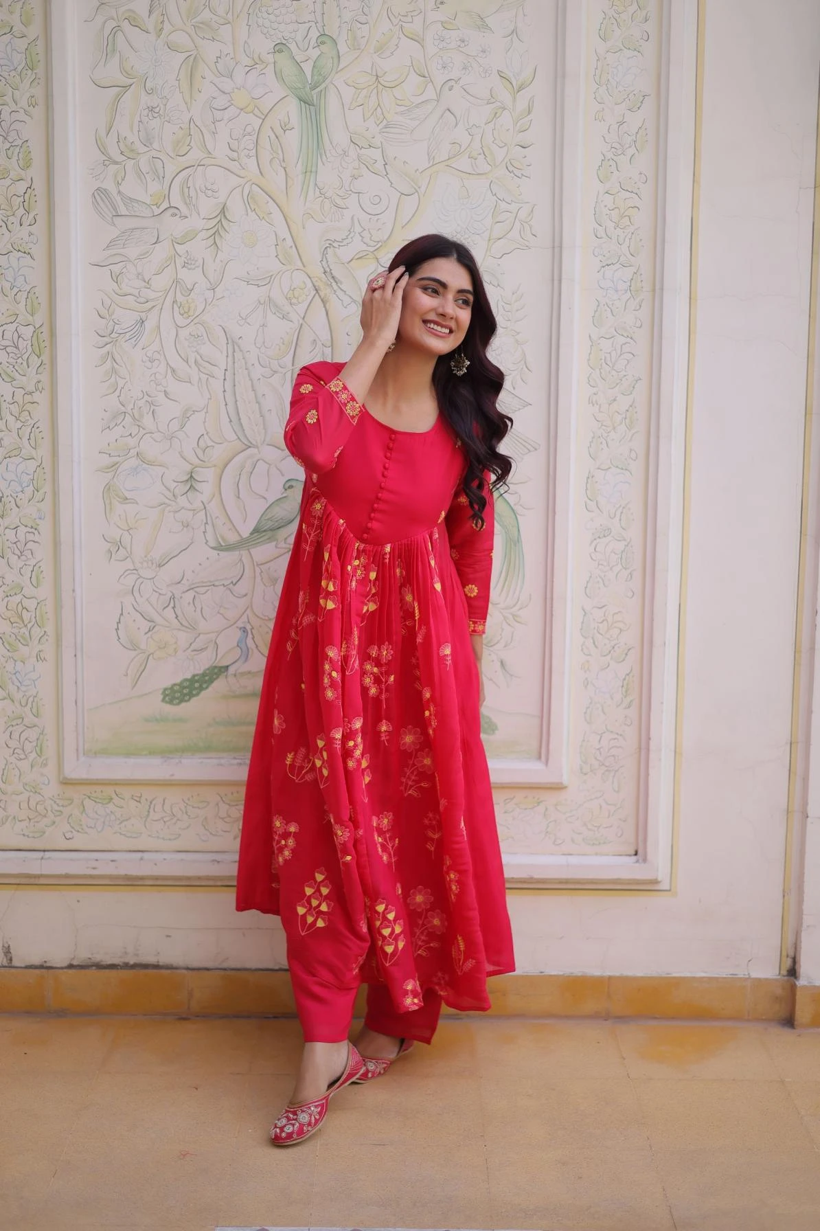 KA 1238 Kurti wholesale MUL CHANDERI - Ethnicaa thumbnail 11