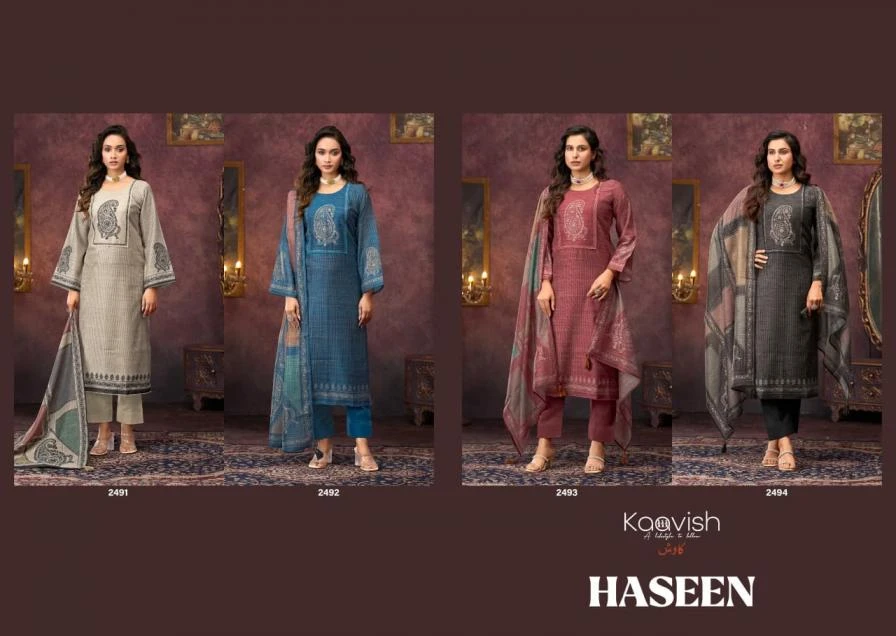 HASEEN Salwar Suits wholesale LINEN - Ethnicaa thumbnail 7