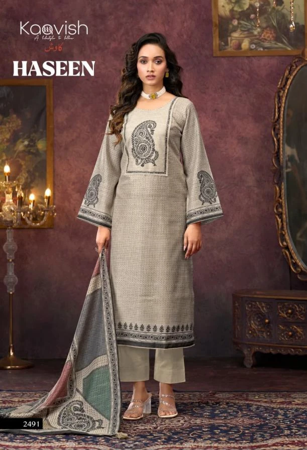HASEEN Salwar Suits wholesale LINEN - Ethnicaa thumbnail 4