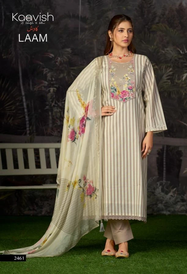 LAAM Salwar Suits wholesale LAWN COTTON - Ethnicaa thumbnail 3