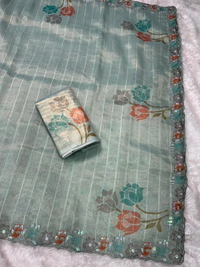 KAISHA Sarees wholesale Tissue Organza - Ethnicaa thumbnail 10