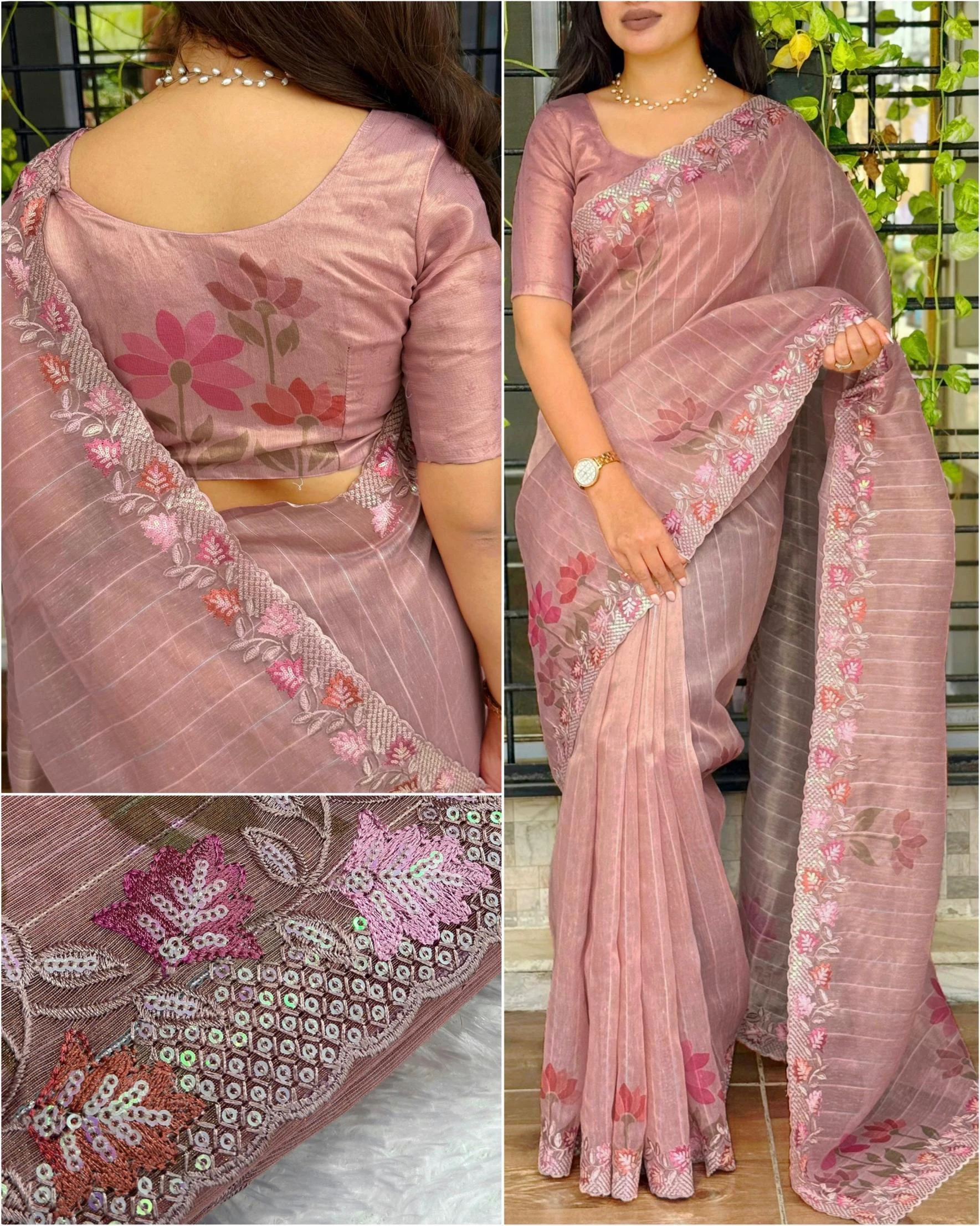 KAISHA Sarees wholesale Tissue Organza - Ethnicaa thumbnail 7