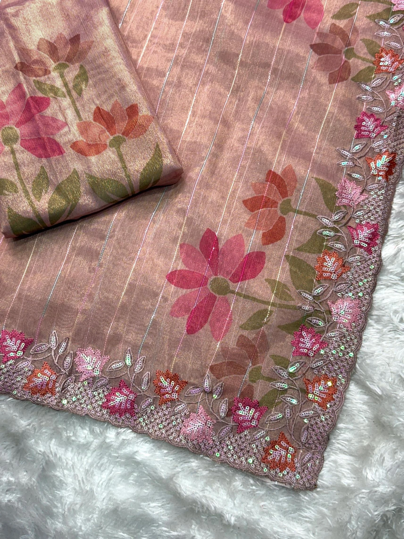 KAISHA Sarees wholesale Tissue Organza - Ethnicaa thumbnail 4