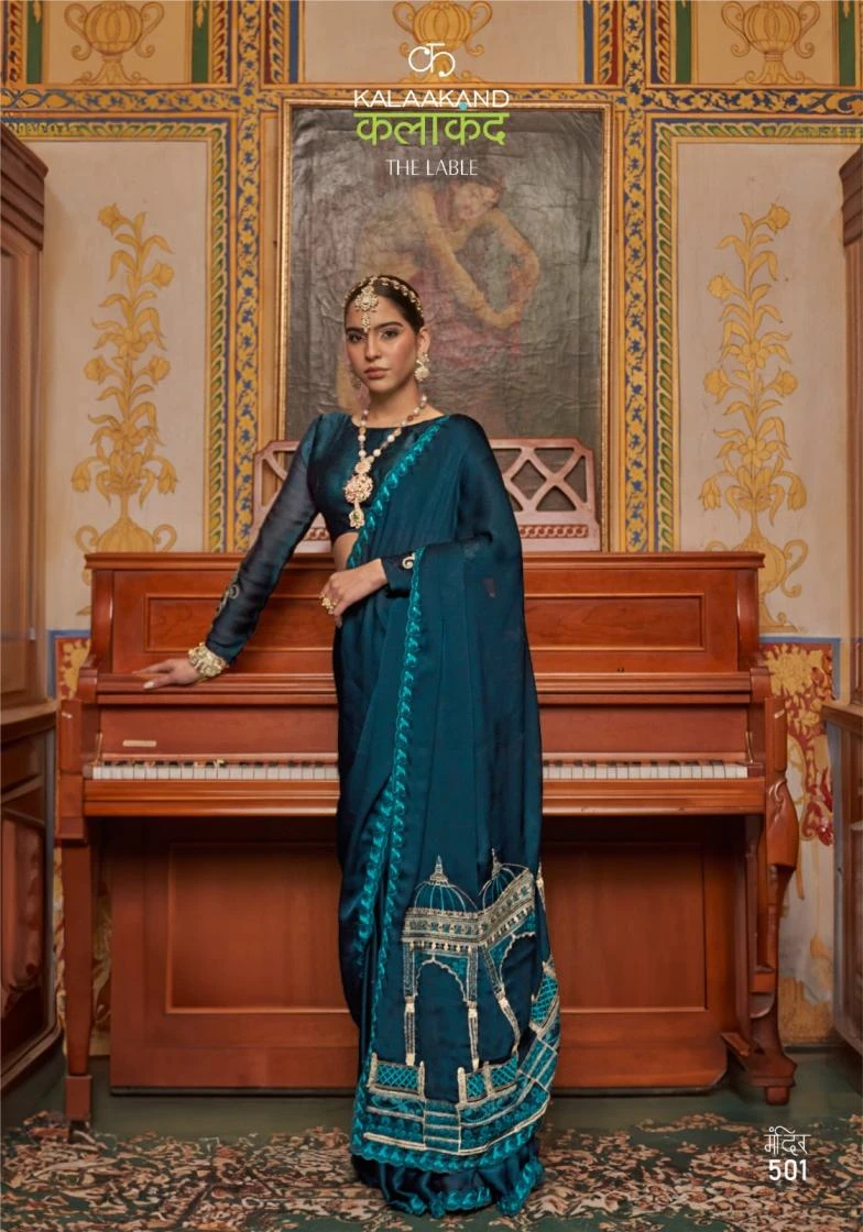 NAME - MANDIR Sarees wholesale SATIN CHIFFON - Ethnicaa thumbnail 17