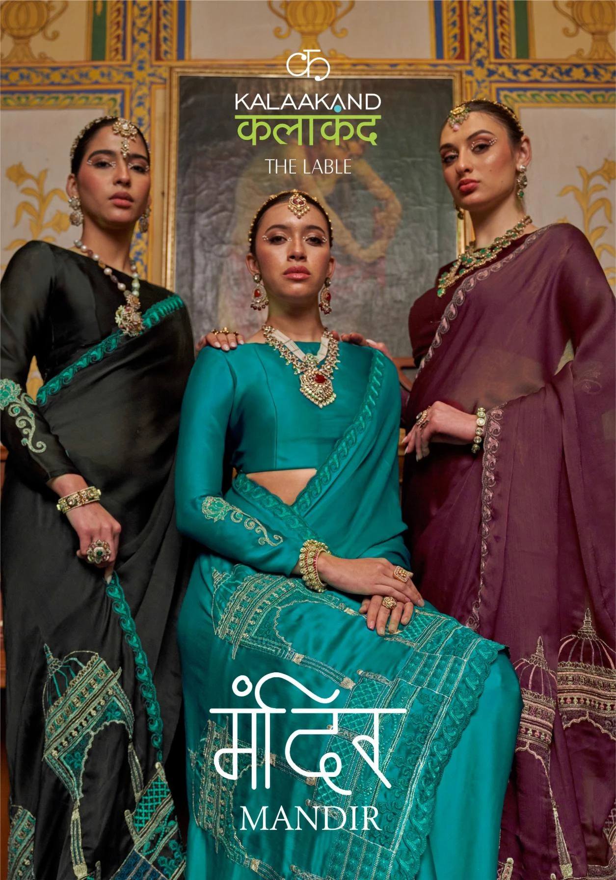 NAME - MANDIR Sarees wholesale SATIN CHIFFON - Ethnicaa