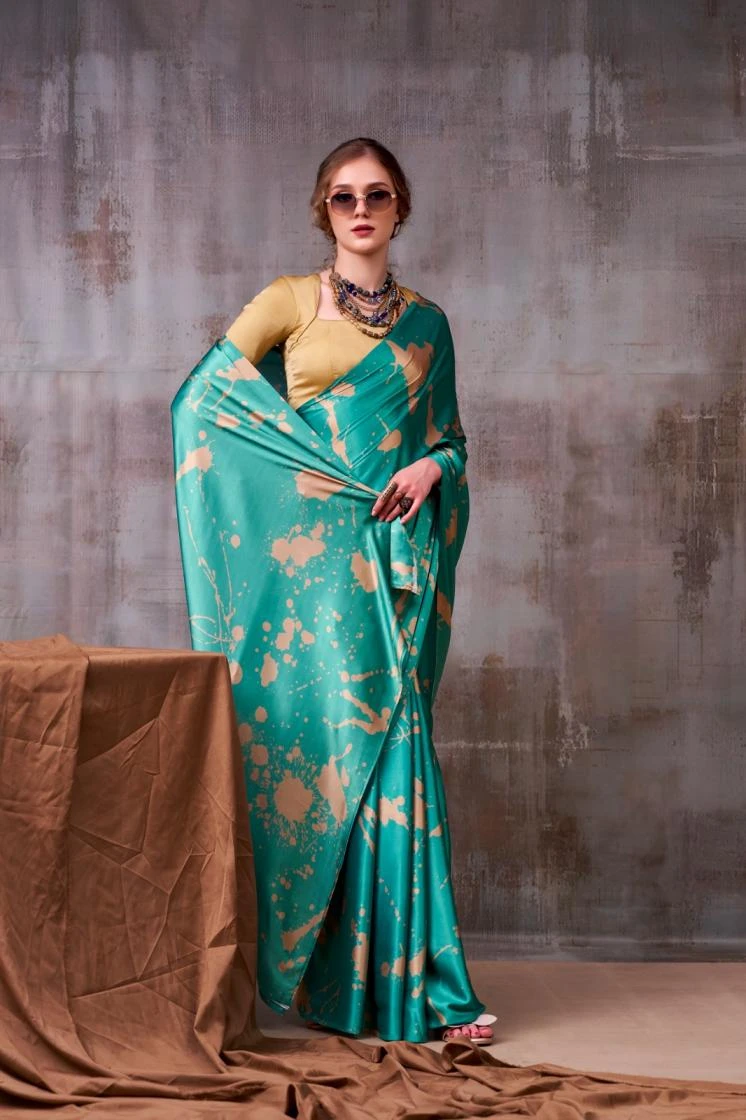KALYZAA Sarees wholesale SATIN SILK - Ethnicaa thumbnail 6