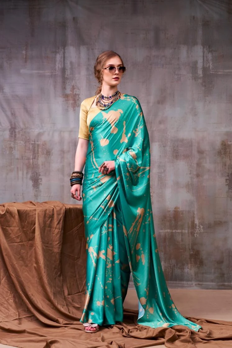 KALYZAA Sarees wholesale SATIN SILK - Ethnicaa thumbnail 13
