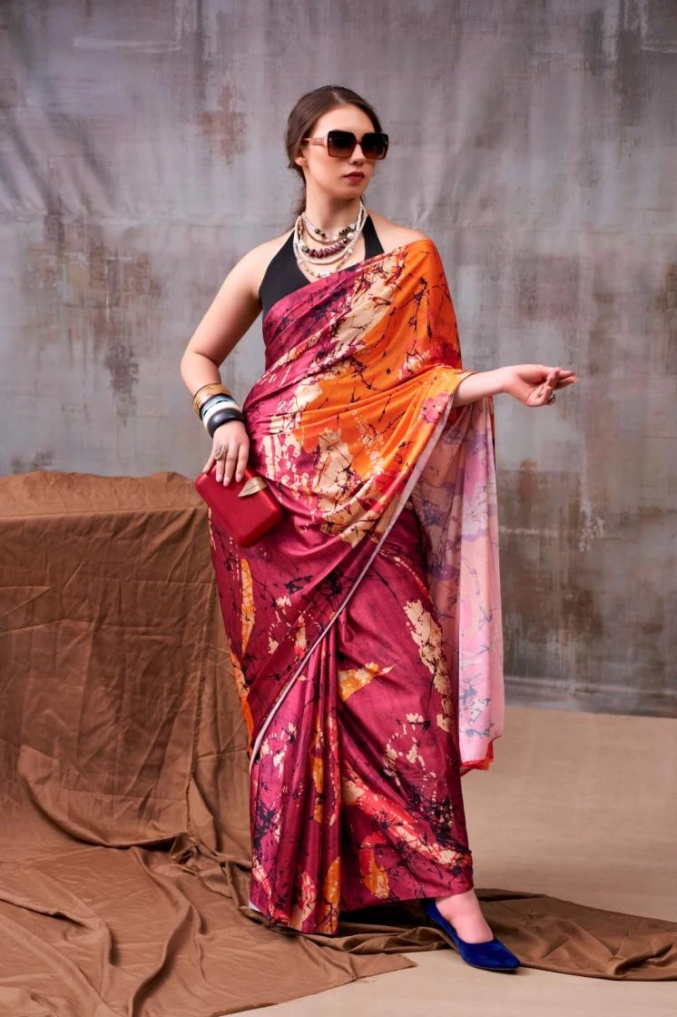 KALYZAA Sarees wholesale SATIN SILK - Ethnicaa thumbnail 8