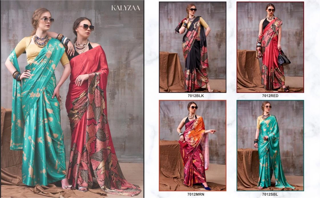 KALYZAA Sarees wholesale SATIN SILK - Ethnicaa