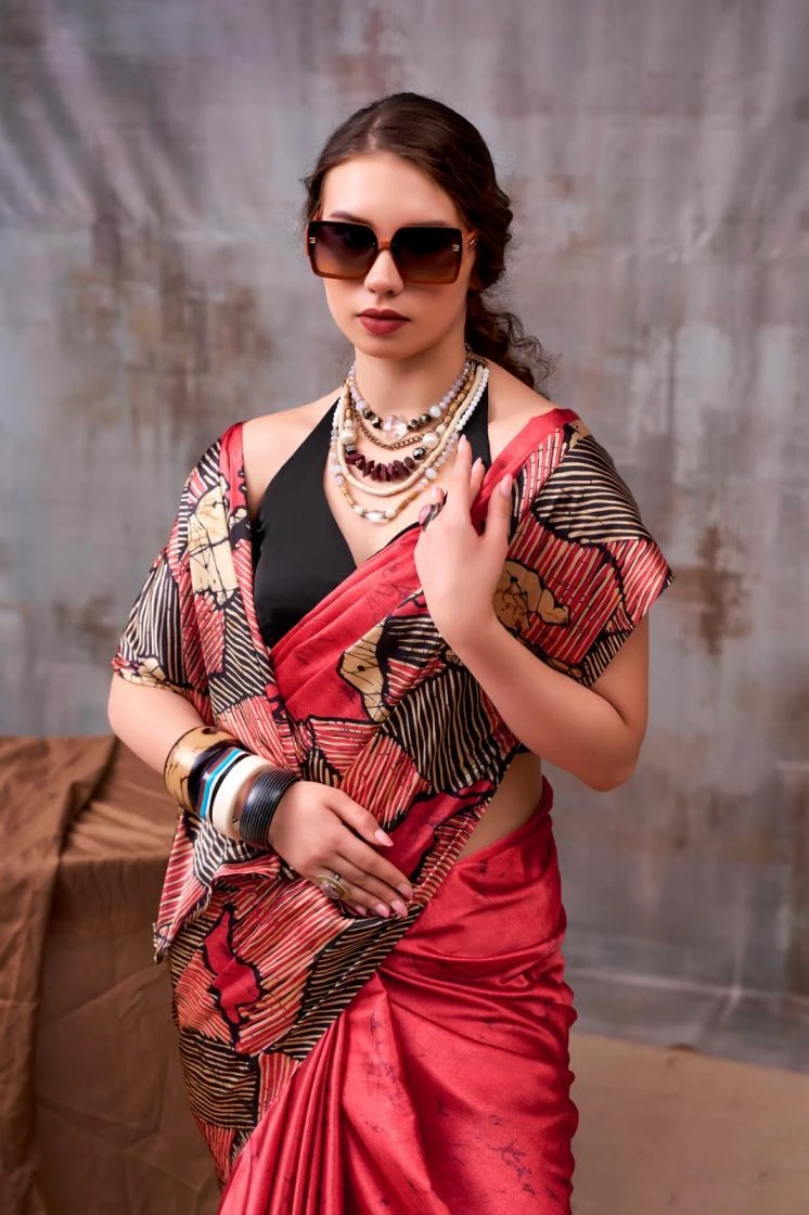 KALYZAA Sarees wholesale SATIN SILK - Ethnicaa thumbnail 11