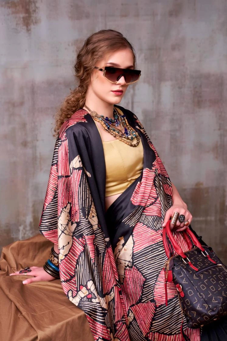 KALYZAA Sarees wholesale SATIN SILK - Ethnicaa thumbnail 15