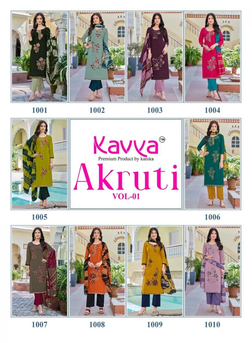 AKRUTI VOL 1 Kurti wholesale Roman Silk - Ethnicaa thumbnail 14