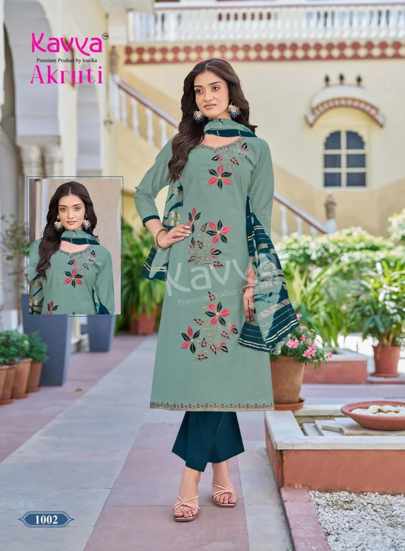 AKRUTI VOL 1 Kurti wholesale Roman Silk - Ethnicaa thumbnail 7