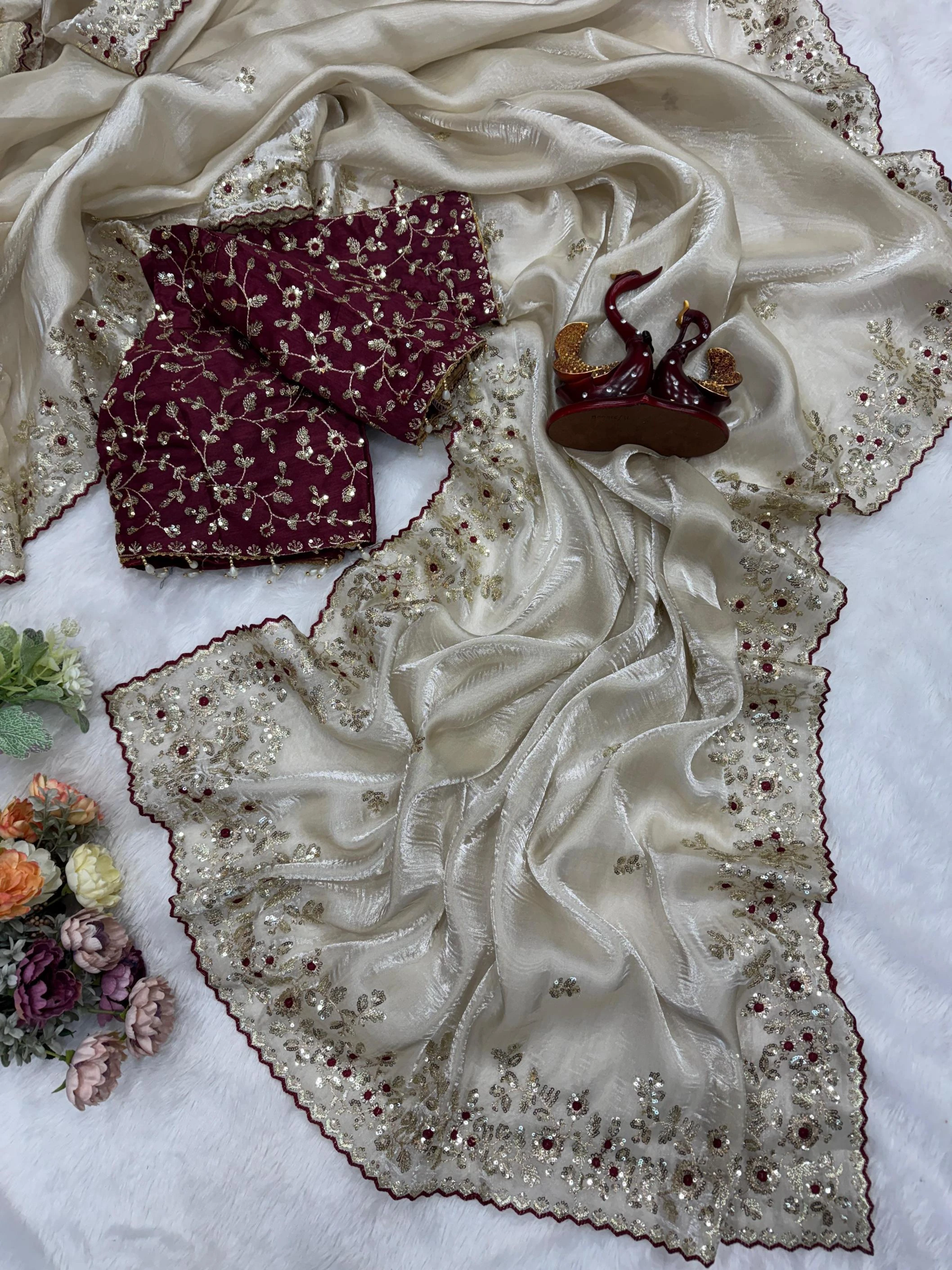 KC 2099 Sarees wholesale JIMMY CHU - Ethnicaa