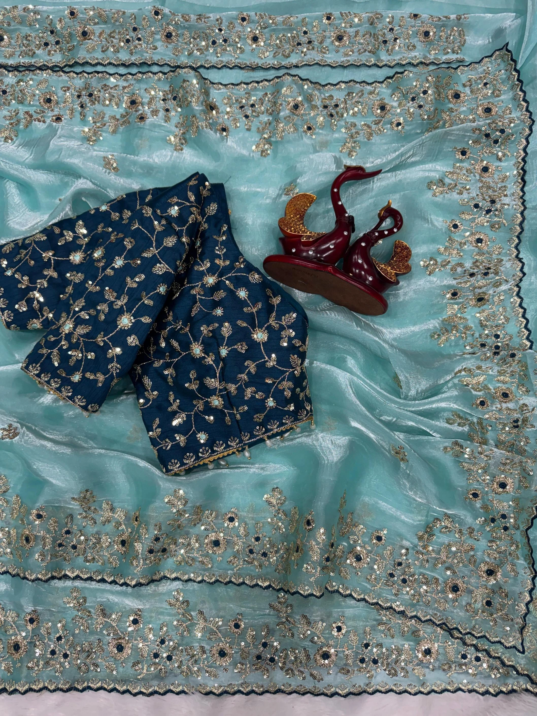 KC 2099 Sarees wholesale JIMMY CHU - Ethnicaa thumbnail 6