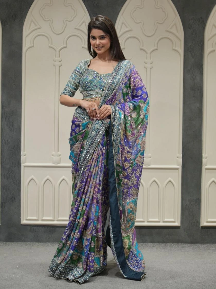 KC 2100 Sarees wholesale CHINON - Ethnicaa thumbnail 17