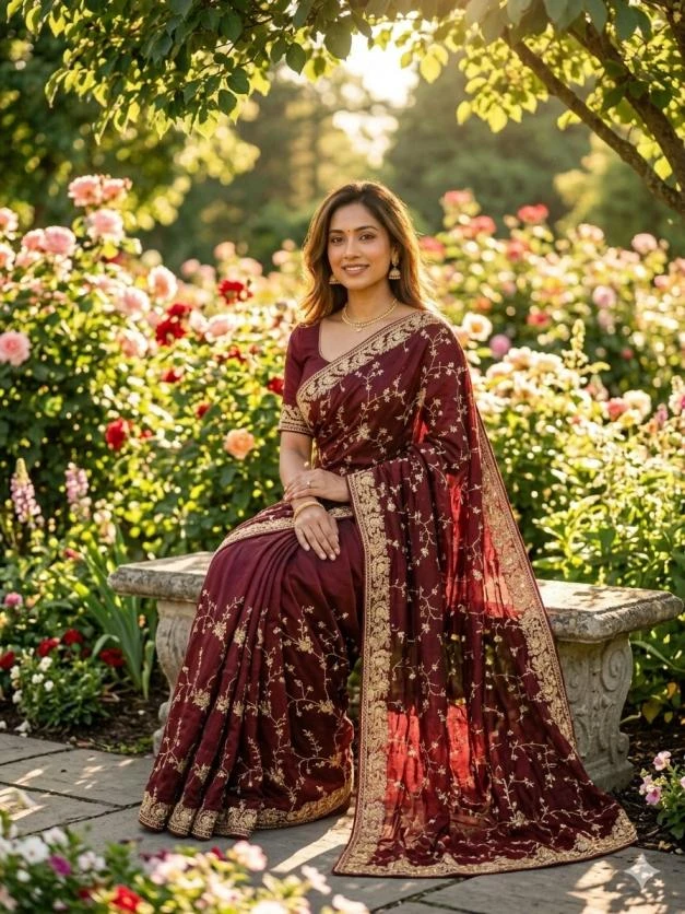 KC 2112 Sarees wholesale Space Silk - Ethnicaa thumbnail 2