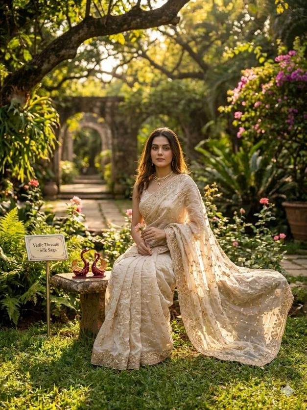 KC 2112 Sarees wholesale Space Silk - Ethnicaa thumbnail 5