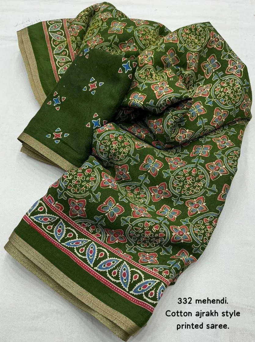 KC 332 Sarees wholesale COTTON - Ethnicaa thumbnail 2