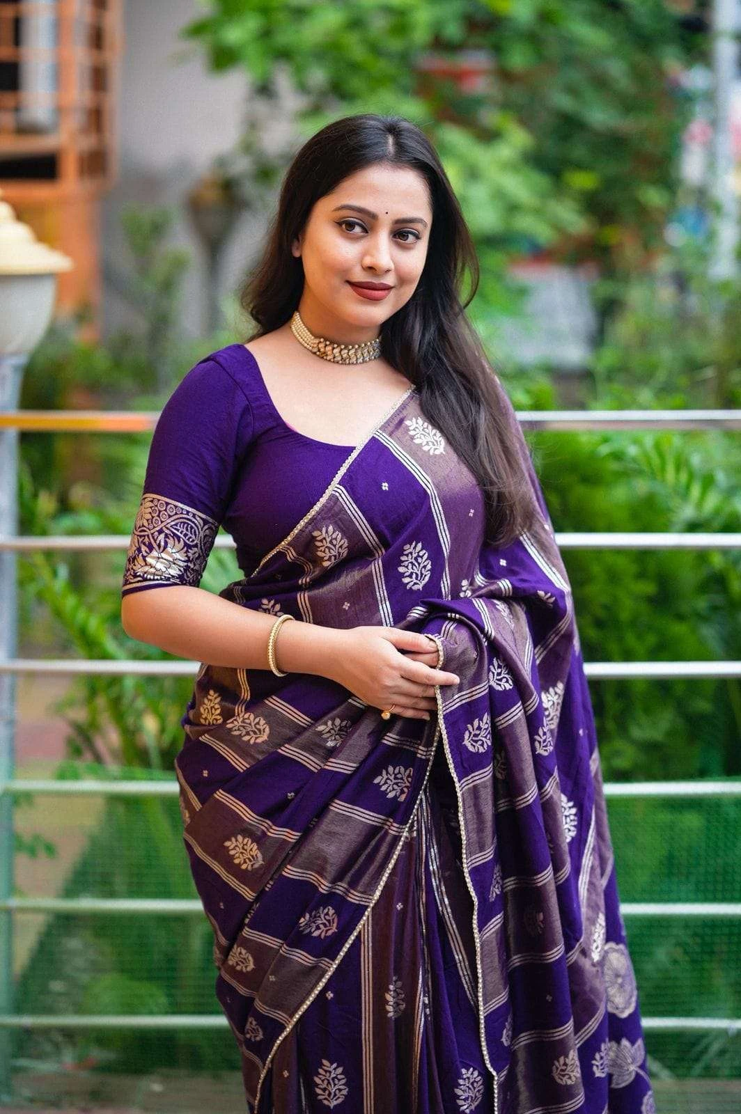 KC 489 Sarees wholesale CHANDERI SILK - Ethnicaa thumbnail 3