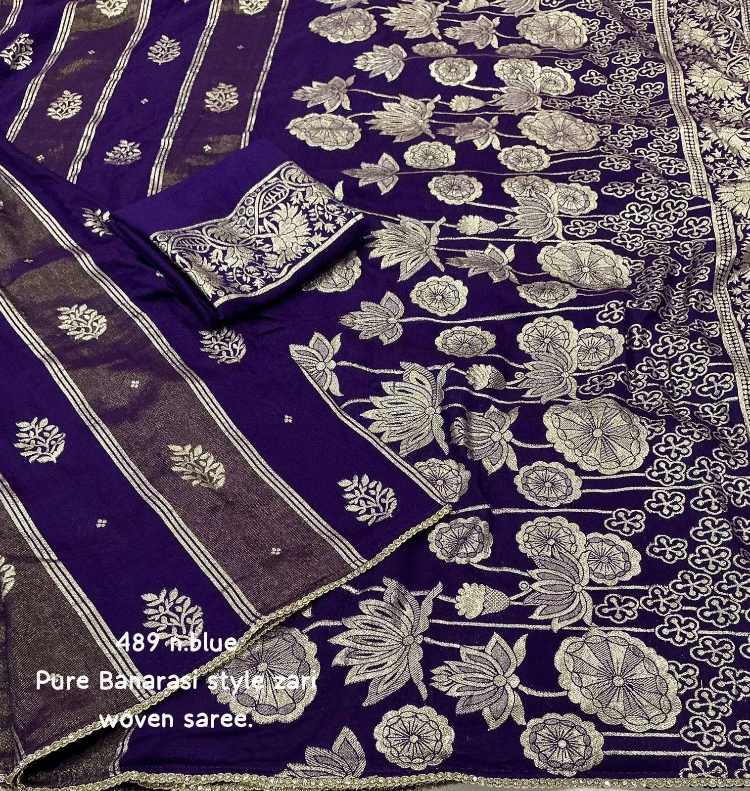 KC 489 Sarees wholesale CHANDERI SILK - Ethnicaa thumbnail 2