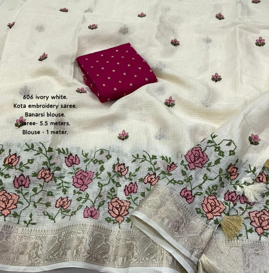 KC 606 Sarees wholesale KOTA DORIA - Ethnicaa thumbnail 6