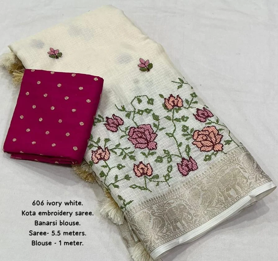 KC 606 Sarees wholesale KOTA DORIA - Ethnicaa thumbnail 4