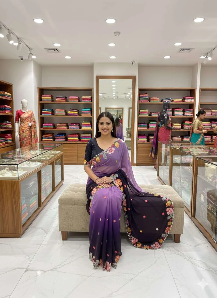 KC 838 Sarees wholesale GEORGETTE - Ethnicaa thumbnail 19