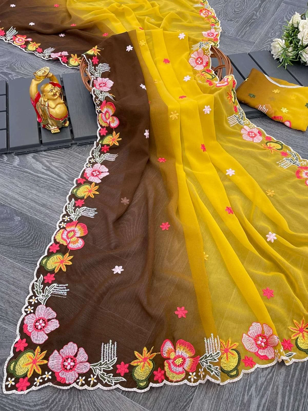 KC 838 Sarees wholesale GEORGETTE - Ethnicaa thumbnail 22