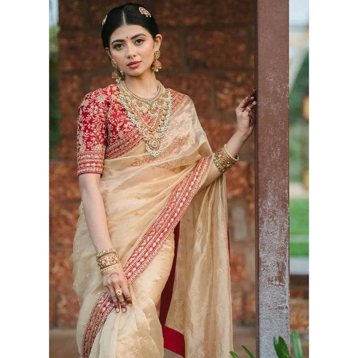 KC 865 Sarees wholesale SOFT ORGANZA - Ethnicaa