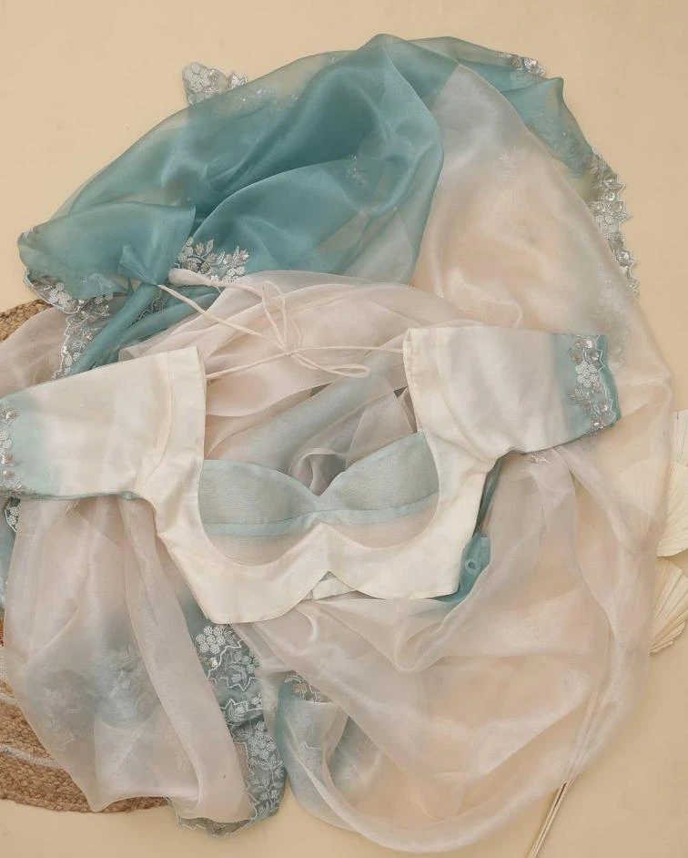 KC 897 Sarees wholesale SHINEY ORGANZA - Ethnicaa