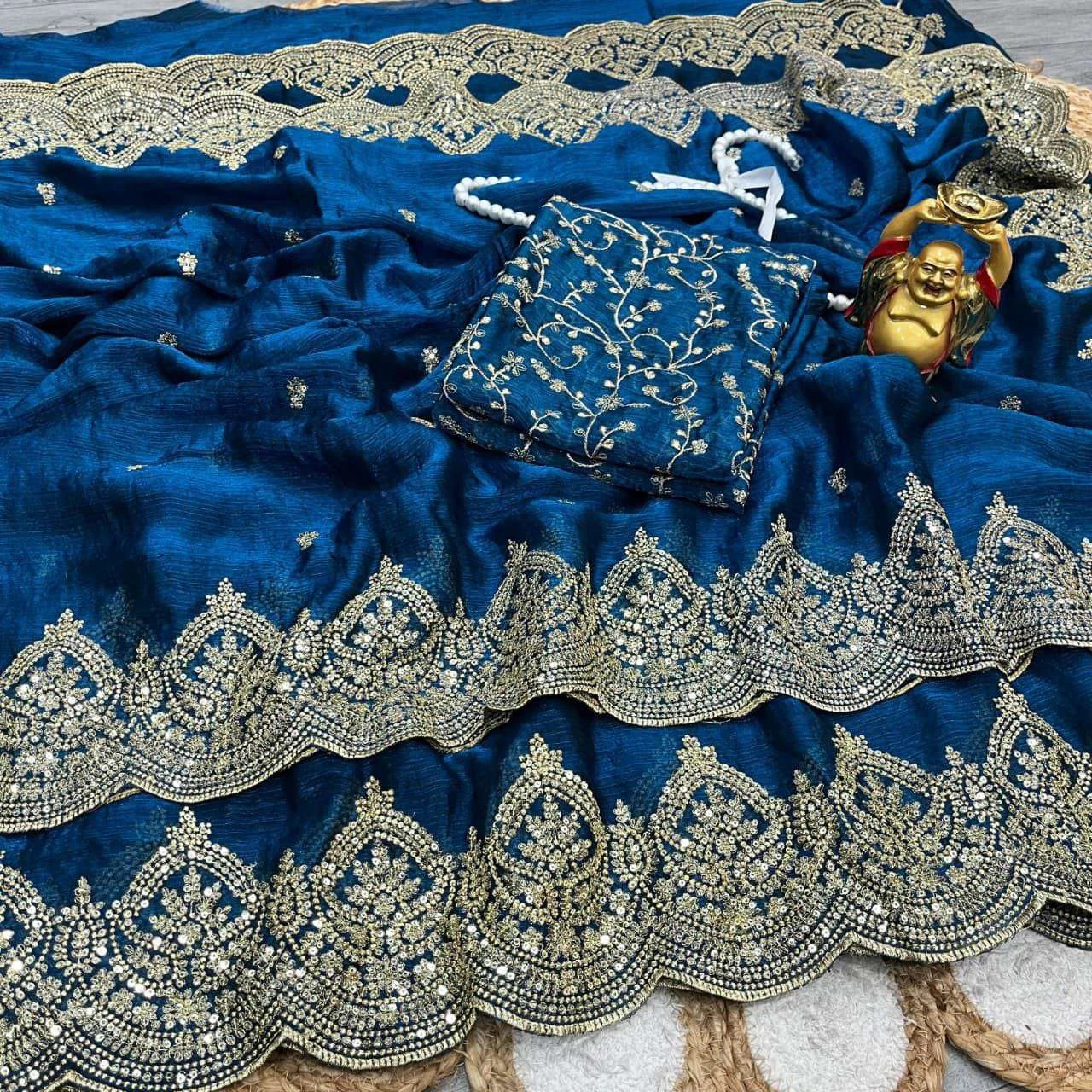 KC 920 Sarees wholesale FENDY CHIFFON - Ethnicaa thumbnail 6