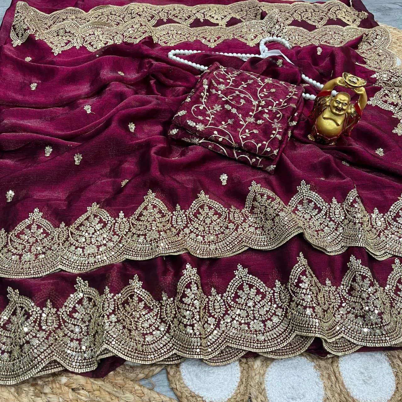KC 920 Sarees wholesale FENDY CHIFFON - Ethnicaa thumbnail 4