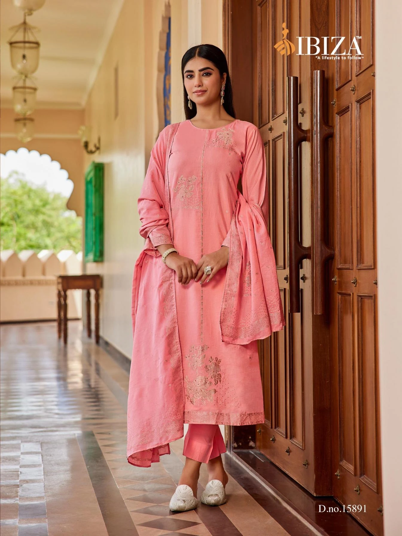 KHANAK Salwar Suits wholesale MUL CHANDERI JACQUARD - Ethnicaa thumbnail 9