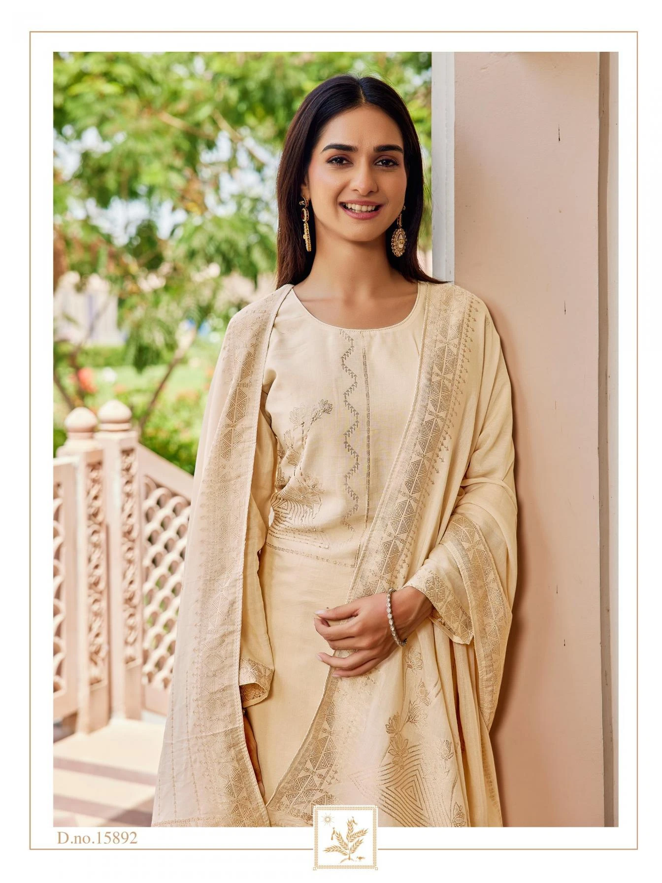 KHANAK Salwar Suits wholesale MUL CHANDERI JACQUARD - Ethnicaa thumbnail 8