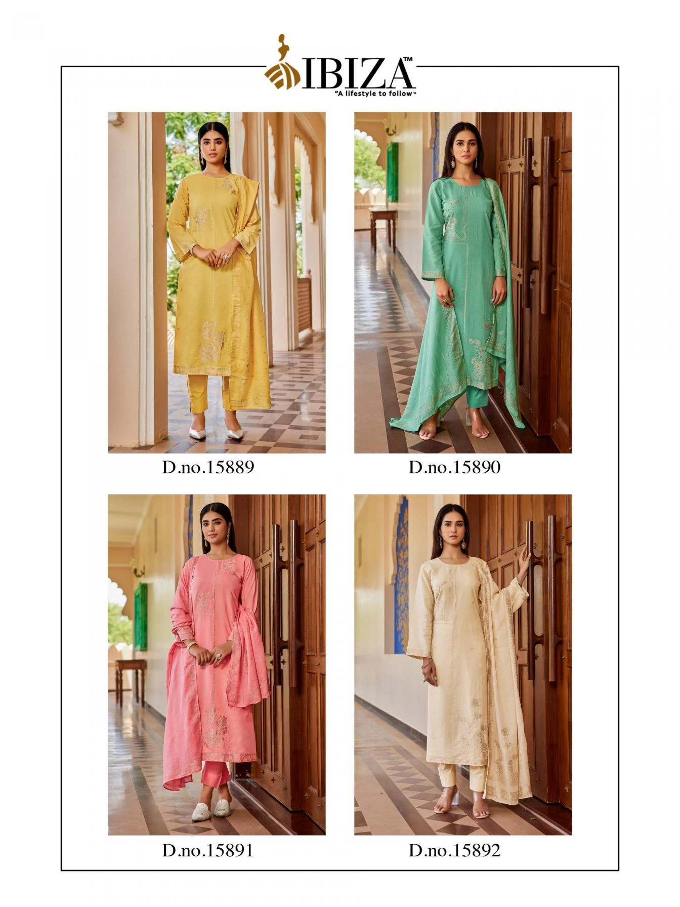 KHANAK Salwar Suits wholesale MUL CHANDERI JACQUARD - Ethnicaa thumbnail 5