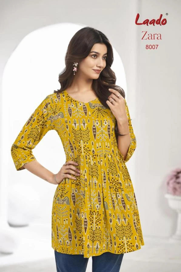 ZARA VOL 8 Kurti wholesale COTTON - Ethnicaa thumbnail 2