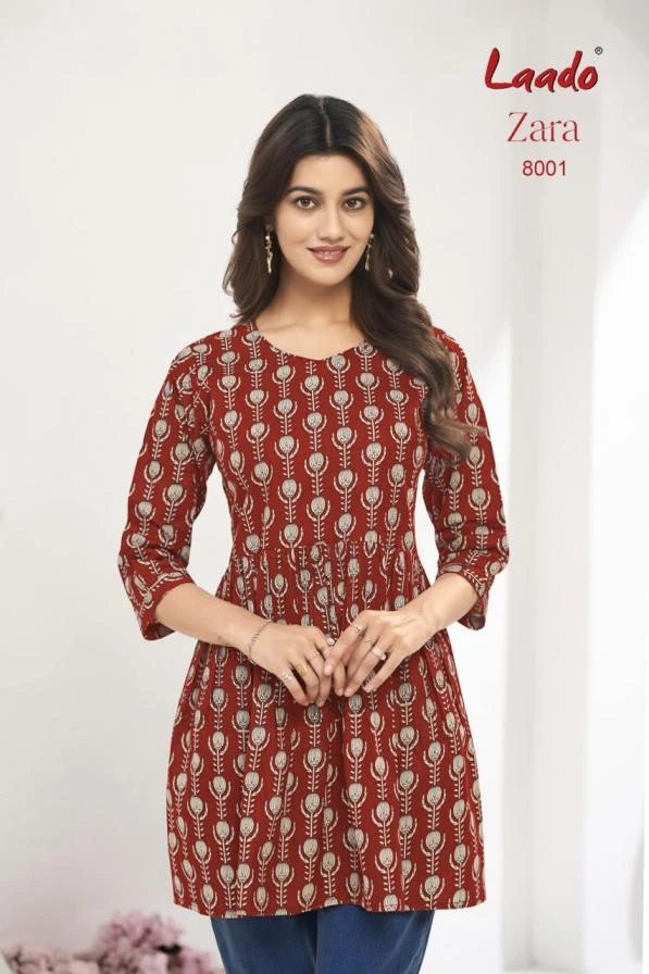 ZARA VOL 8 Kurti wholesale COTTON - Ethnicaa thumbnail 3