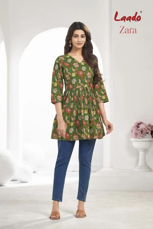 ZARA VOL 8 Kurti wholesale COTTON - Ethnicaa thumbnail 7