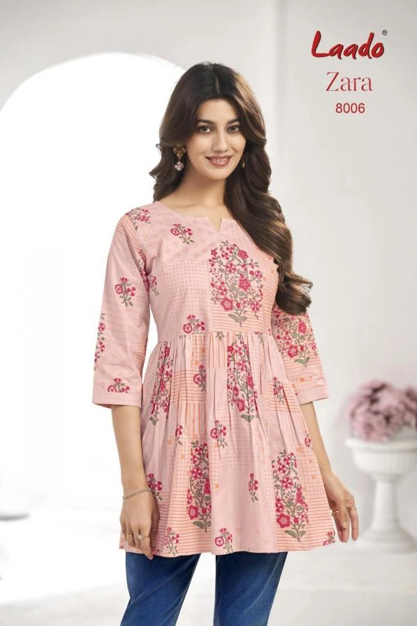 ZARA VOL 8 Kurti wholesale COTTON - Ethnicaa thumbnail 6