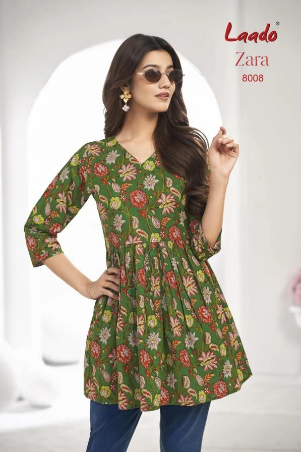 ZARA VOL 8 Kurti wholesale COTTON - Ethnicaa thumbnail 9