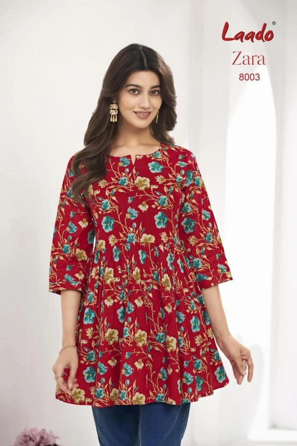ZARA VOL 8 Kurti wholesale COTTON - Ethnicaa thumbnail 4