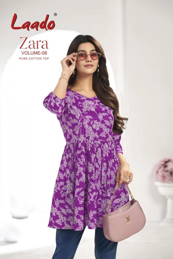 ZARA VOL 8 Kurti wholesale COTTON - Ethnicaa