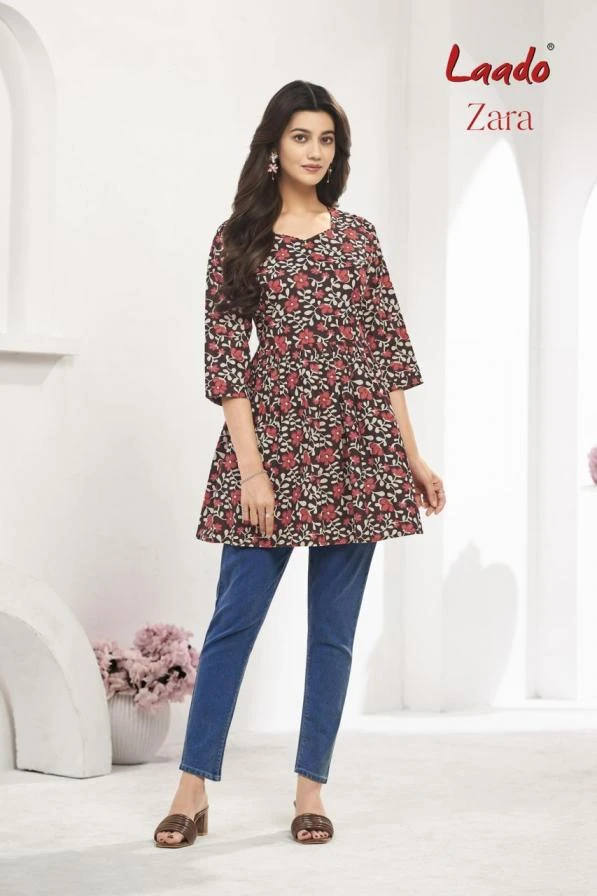 ZARA VOL 8 Kurti wholesale COTTON - Ethnicaa thumbnail 5
