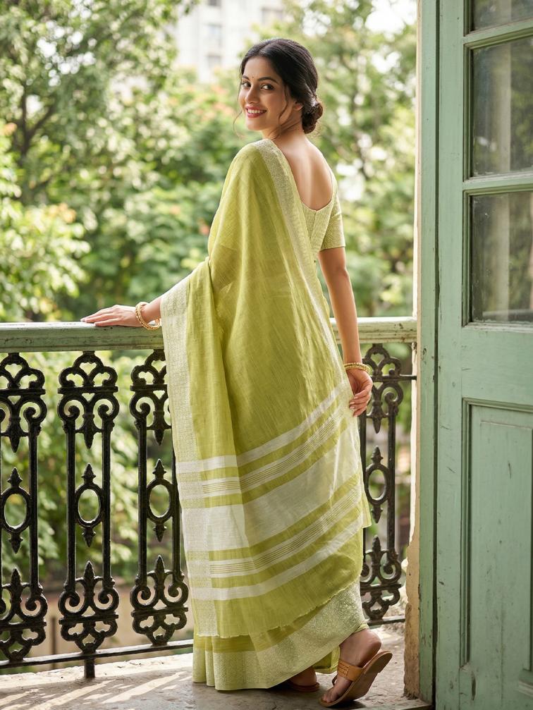 LINEN LOOMS VOL 2 Sarees wholesale LINEN COTTON - Ethnicaa thumbnail 16