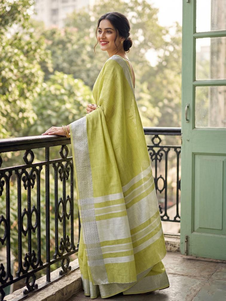 LINEN LOOMS VOL 2 Sarees wholesale LINEN COTTON - Ethnicaa thumbnail 13