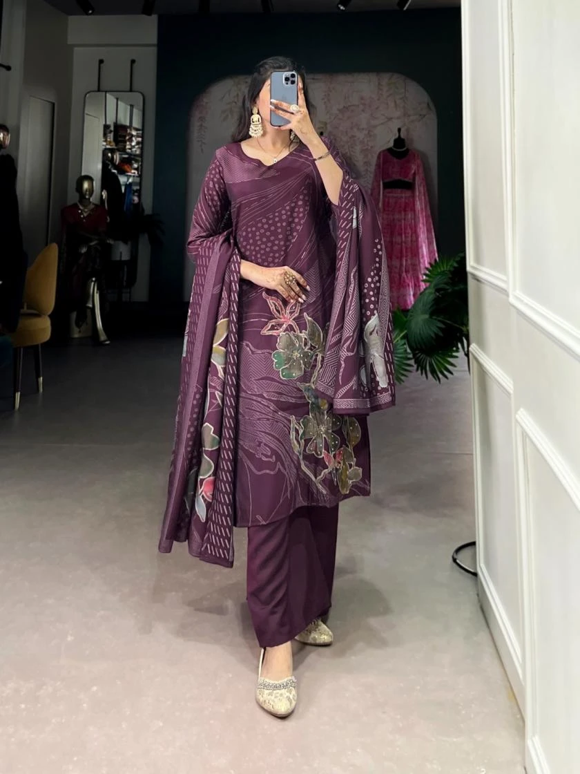 LIVAA Salwar Suits wholesale Roman Silk - Ethnicaa thumbnail 5