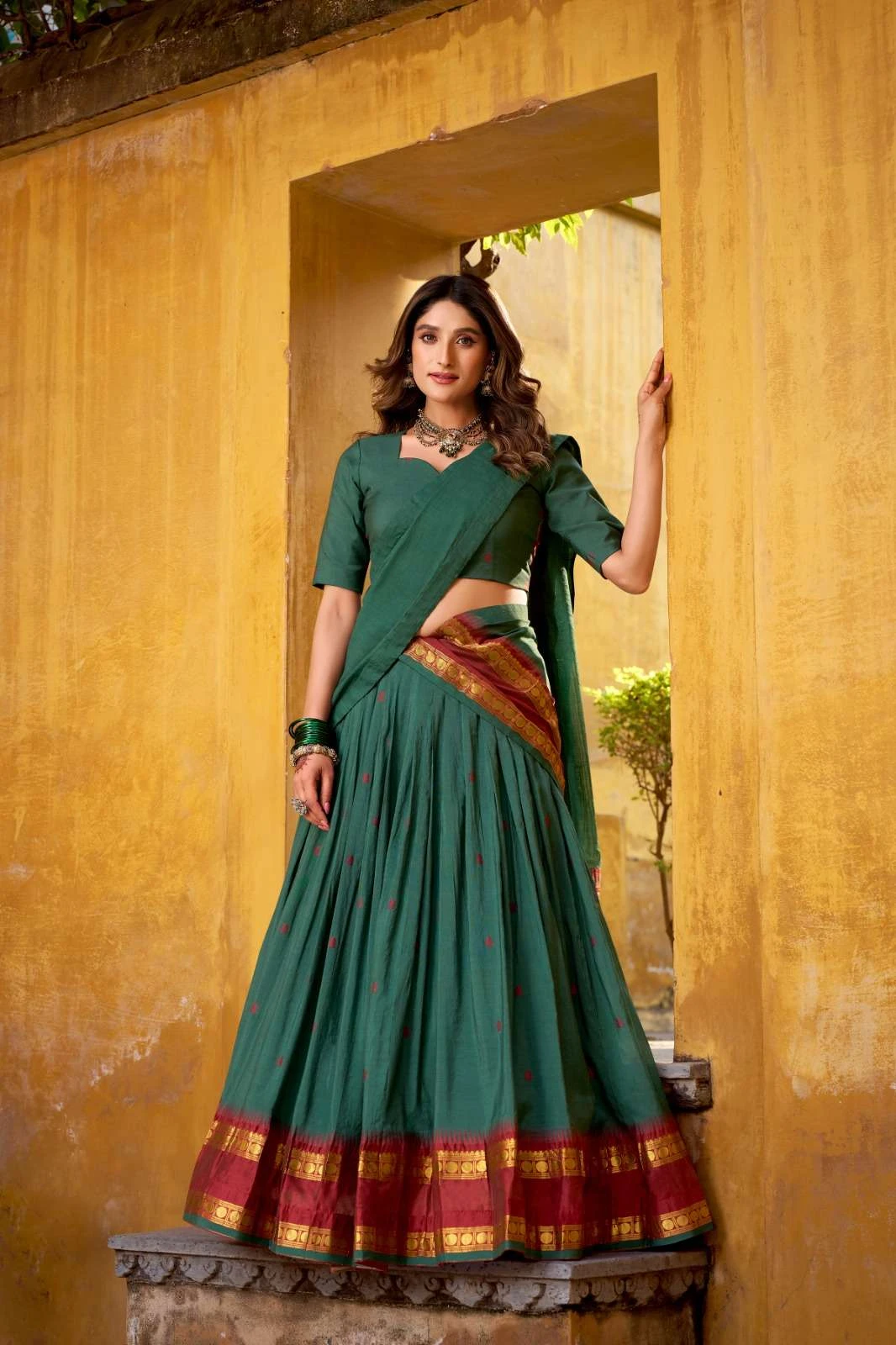 LNB1904 Lahanga wholesale CHANDERI - Ethnicaa thumbnail 4